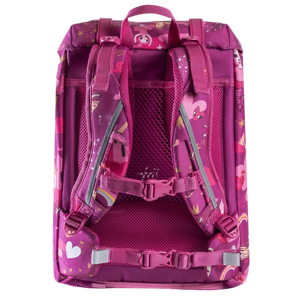 Frii of Norway Ergonomischer Schulrucksack 22L Ballerina Dark Pink