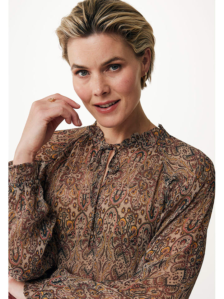 Mexx Bluse in Hellbraun günstig kaufen