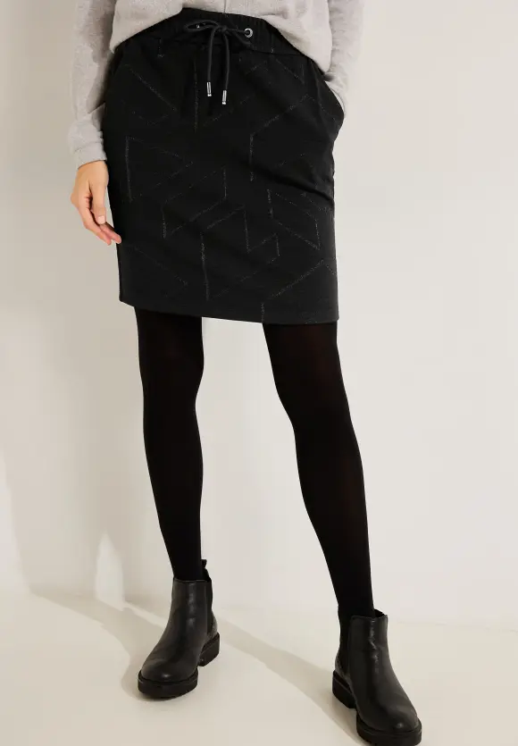 CECIL Jersey Rock mit Muster