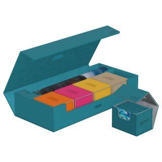 Ultimate Guard Superhive 550+ XenoSkin Monocolor Petrolblau