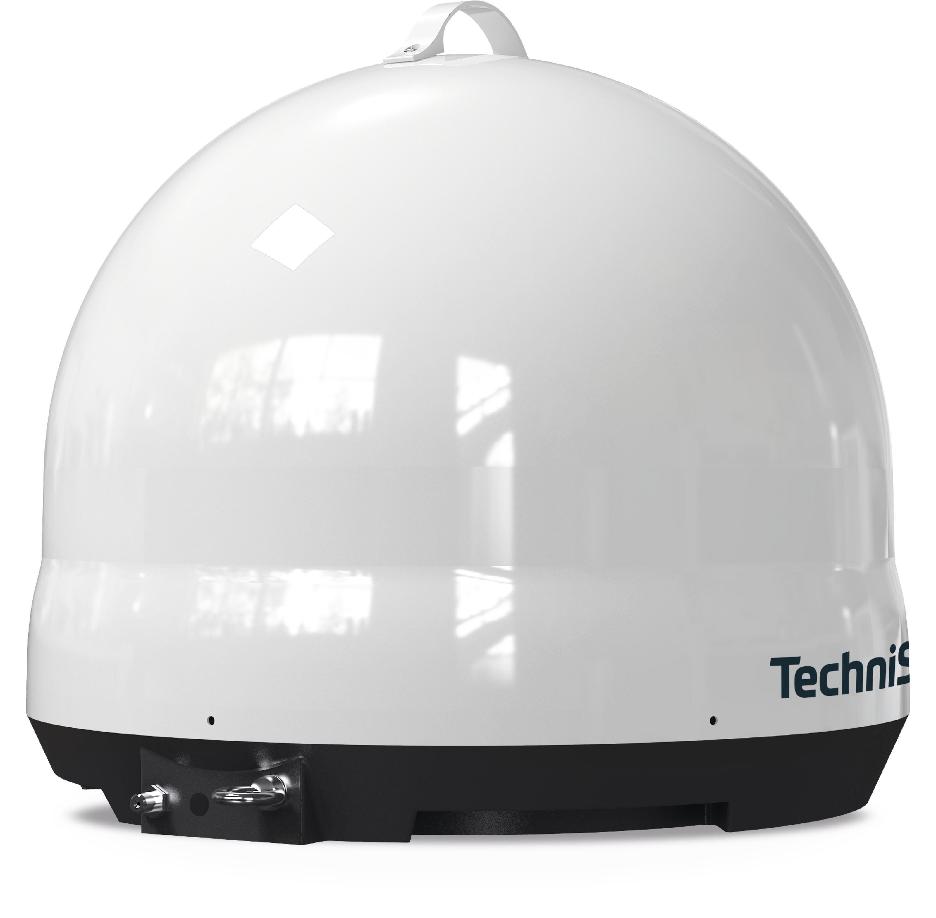 TechniSat SKYRIDER DOME ISI Camping Sat-Anlage (DVB-S2, für Außenbereich), Satellitenschüssel, Astra 19,2°, Single-LNB, Wetterschutzgehäuse