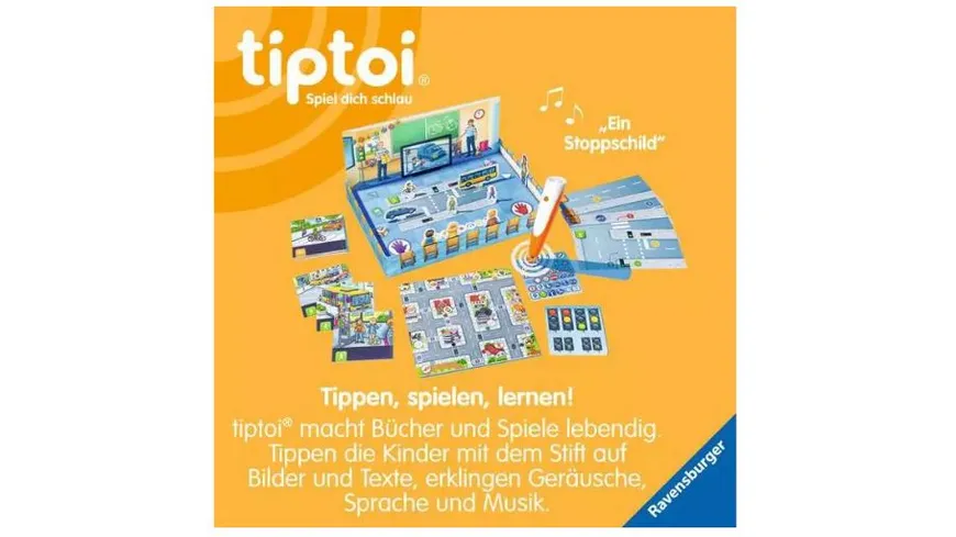 Ravensburger tiptoi - Sicher durch den Straßenverkehr - Lernspiel ab 5 Jahren