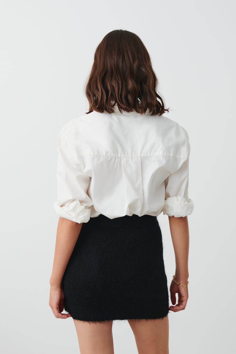 Knitted mini skirt