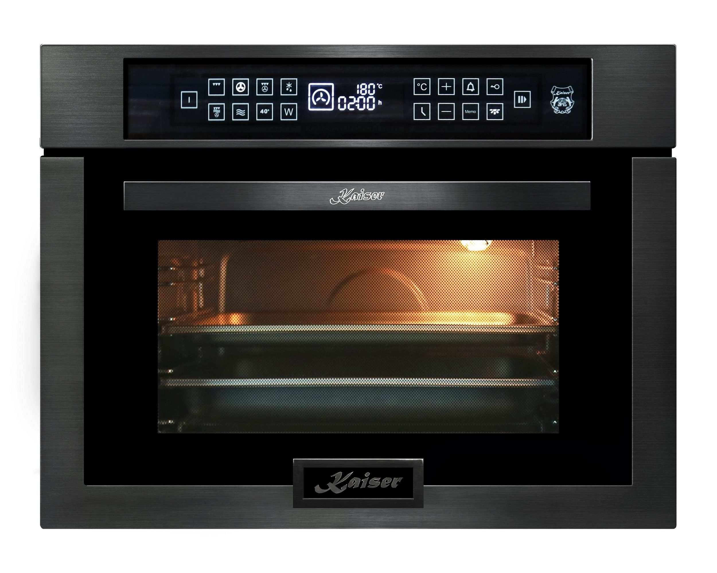 Kaiser Küchengeräte Einbau-Mikrowelle EM 6307 RS, 45 cm Hoch,TouchControl, Heißluftsystem, Infrarotgrill,22 Funktionen