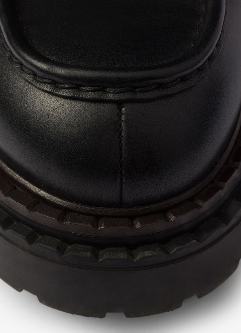 Mocassim Prada Double Chocolate em couro