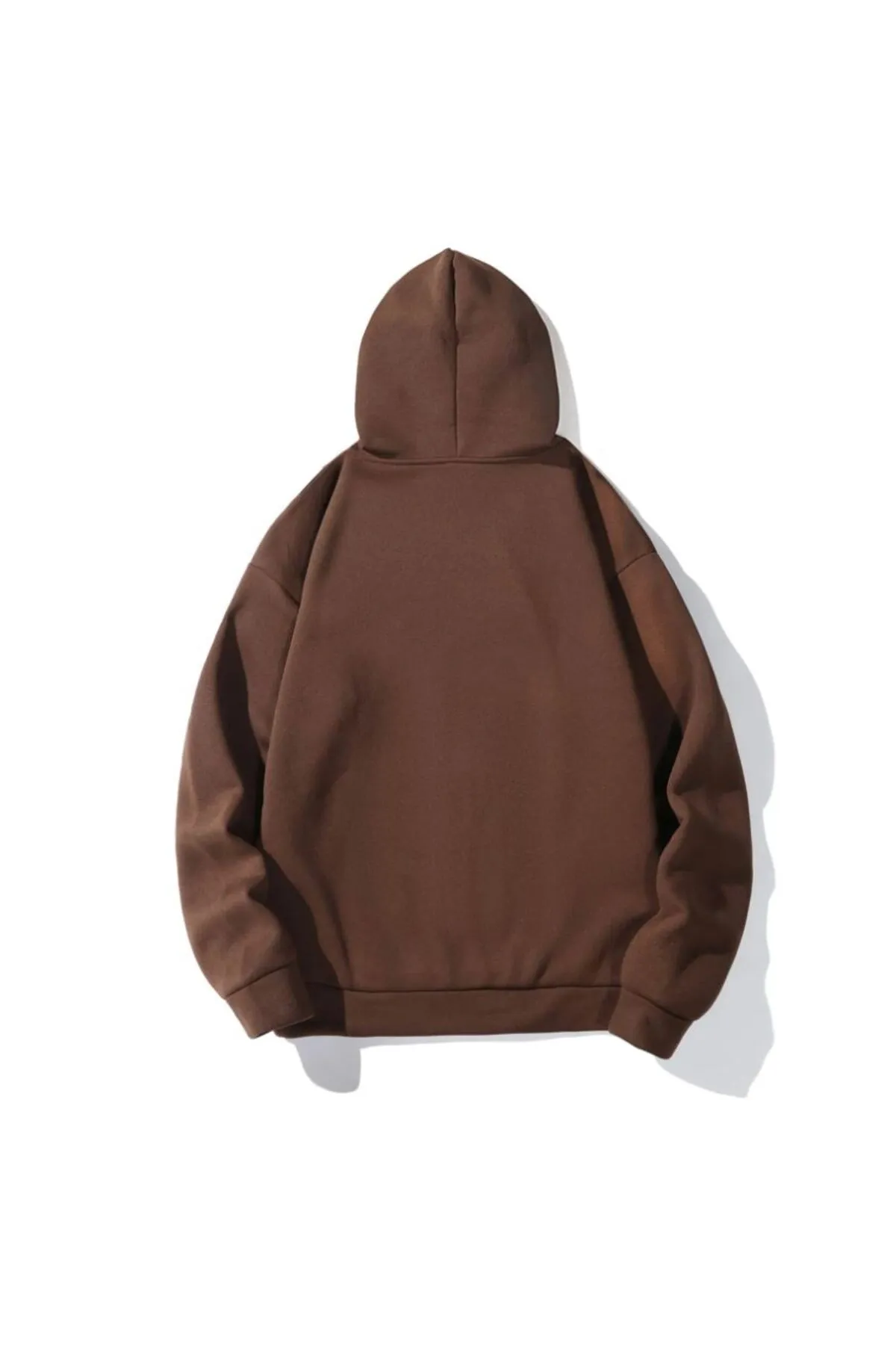 Know  Unisex-Sweatshirt „The Happiest“ mit Kapuze in Braun