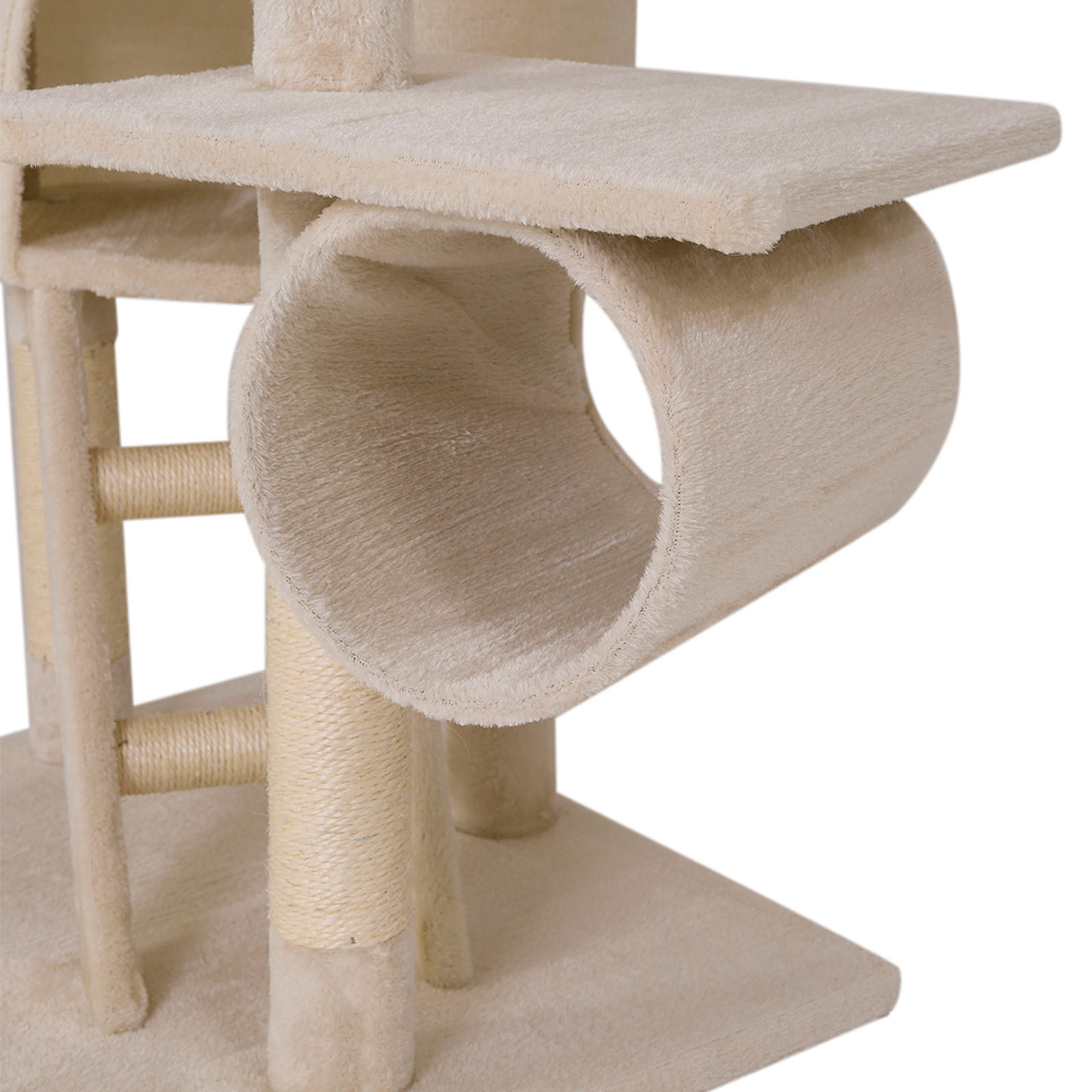 Lionto Kratzbäume Lionto Kratzbaum XXL, Höhenverstellbar (230 - 250 cm) beige