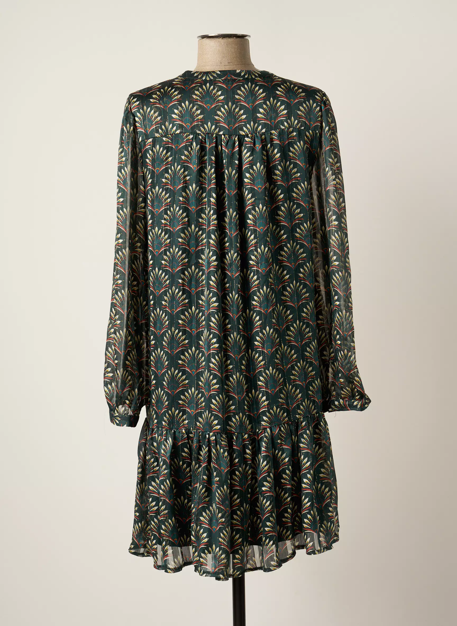 Vintage Love Robes Mi Longues Femme couleur vert