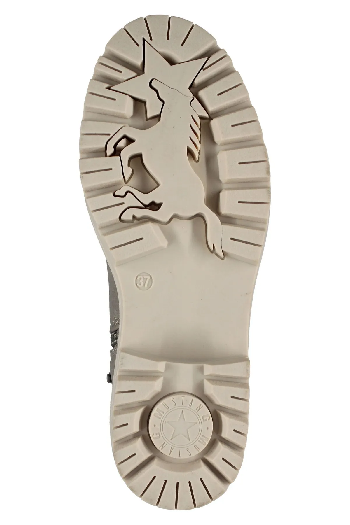 Mustang  Stiefelette - Beige - Blockabsatz