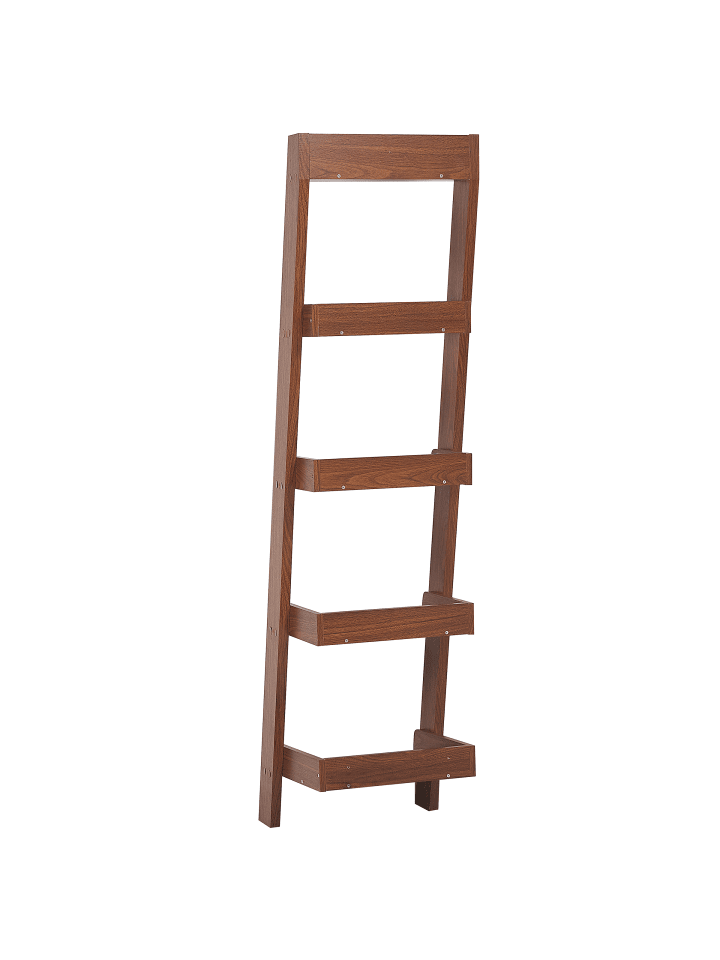 Beliani Bücherregal MOBILE DUO in Dunkler Holzfarbton - (W) 45 x (H) 169 x (L) 43 cm günstig kaufen onesize