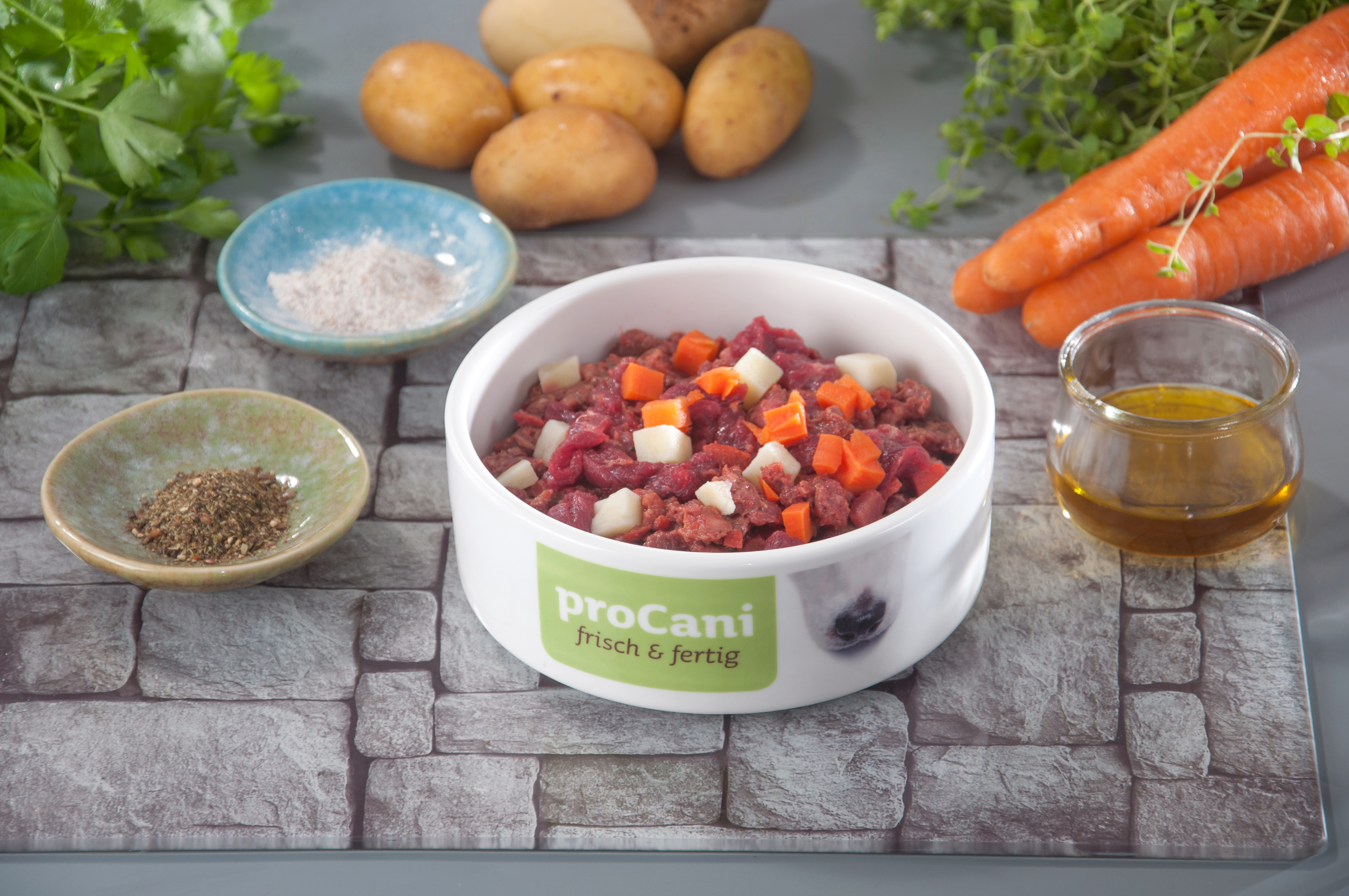 ProCani BARF/ Frostfutter ProCani frisch & fertig Rind Menü 16x500 g
