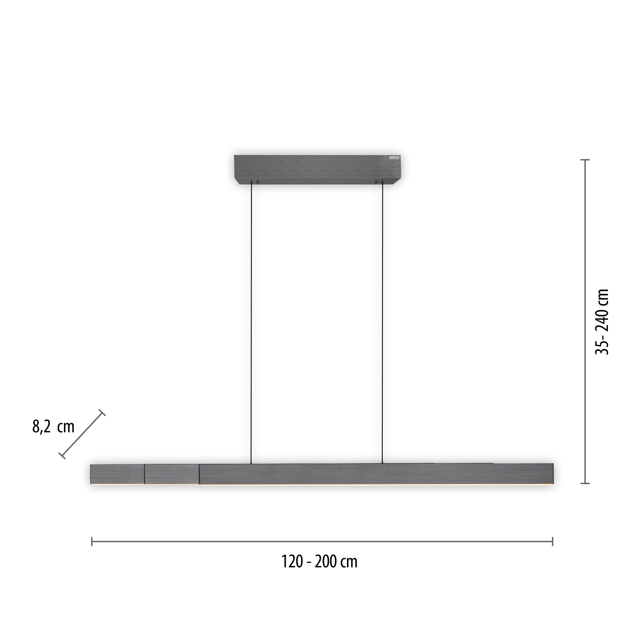 PURELED-Pendelleuchte 3flg