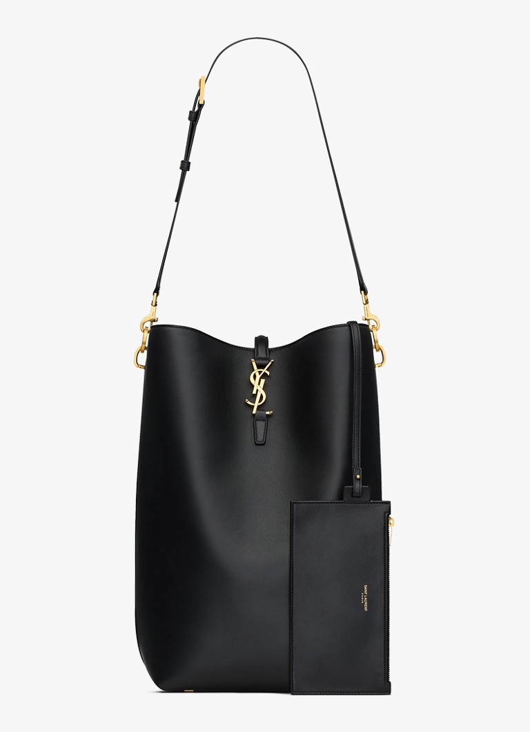 Borsa a tracolla lunga Saint Laurent Le 37 in pelle di vitello
