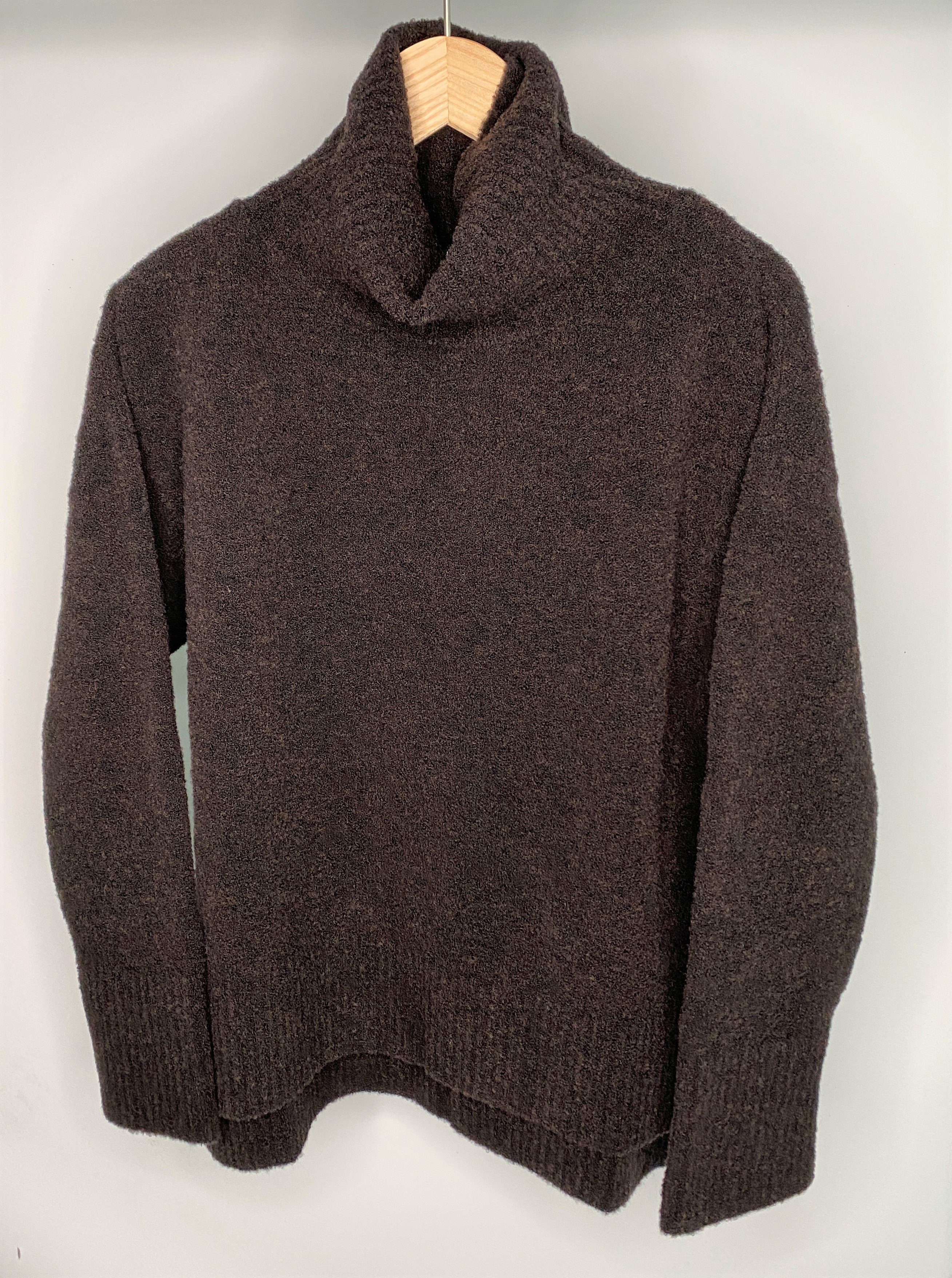 Zuckerwatte Rollkragenpullover in melierter Optik mit hohem Schurwolle Anteil