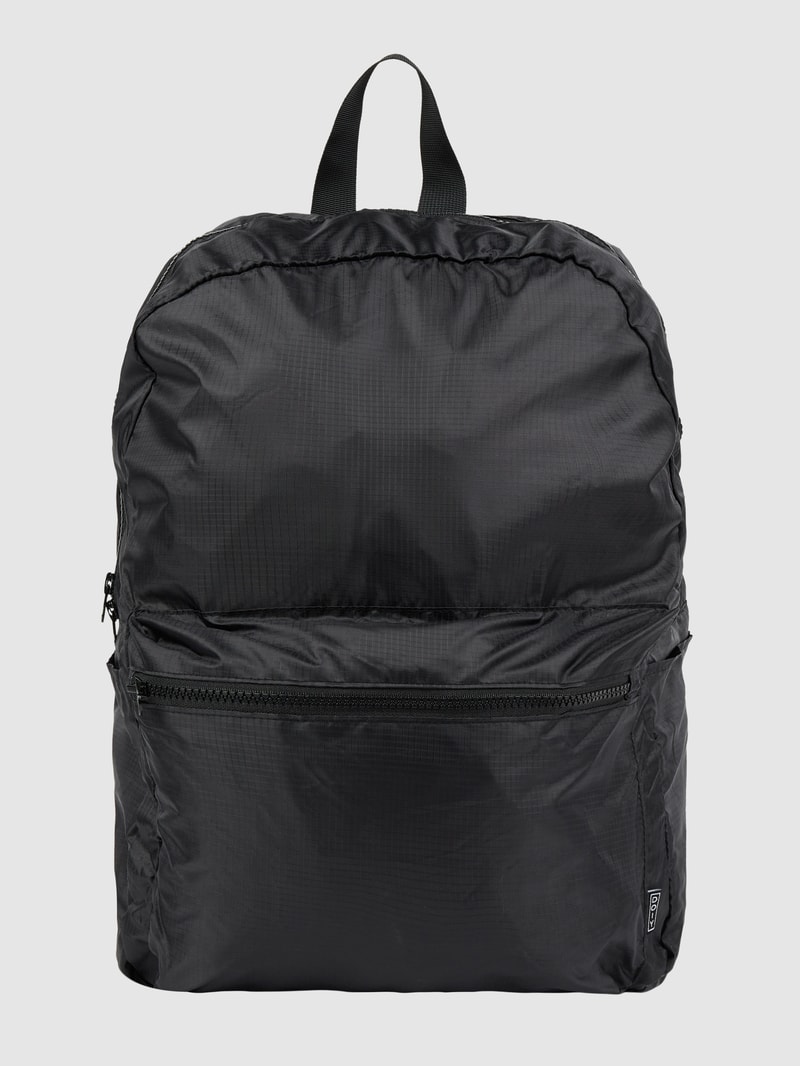 Rucksack mit Zweiwege-Reißverschluss Modell 'Nomad Yin Yang' in schwarz