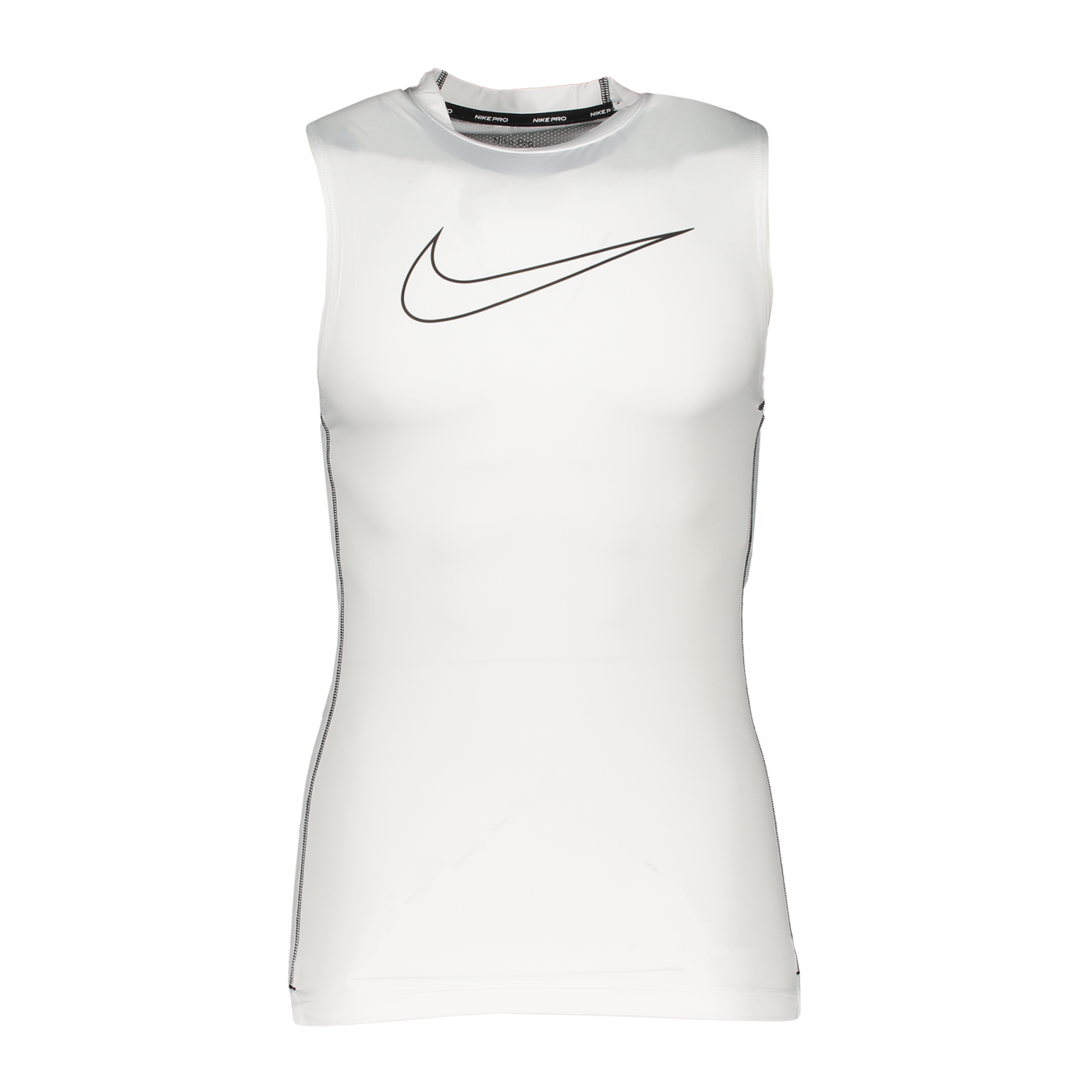 Nike Pro Tight-Fit Tanktop Weiss Schwarz F100