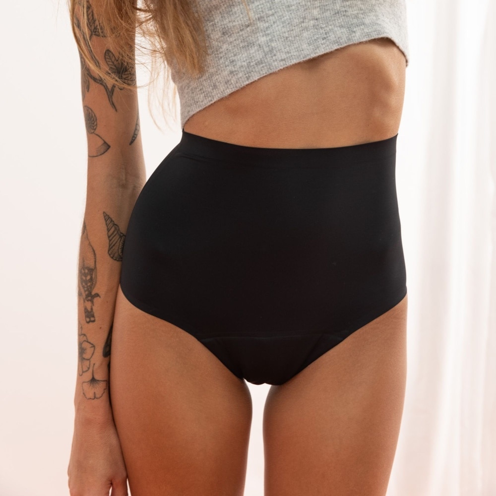 smoon lingerie Culotte menstruelle taille haute sans couture Culotte menstruelle