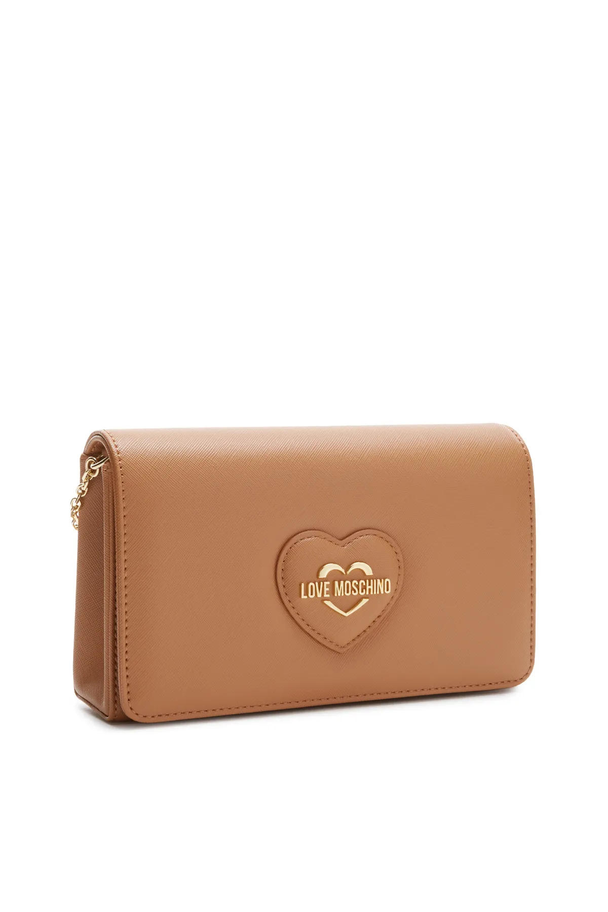 1'ASLAN  Love Moschino Saffiano Damen Umhängetasche Braun Jc4268pp0ikl0226