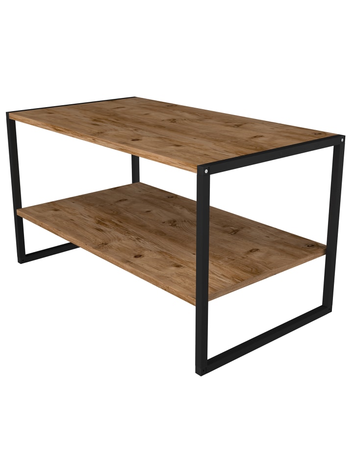 VCM  Industrie Styl Sofatisch Couchtisch Insasi L in Honig-Eiche günstig kaufen onesize