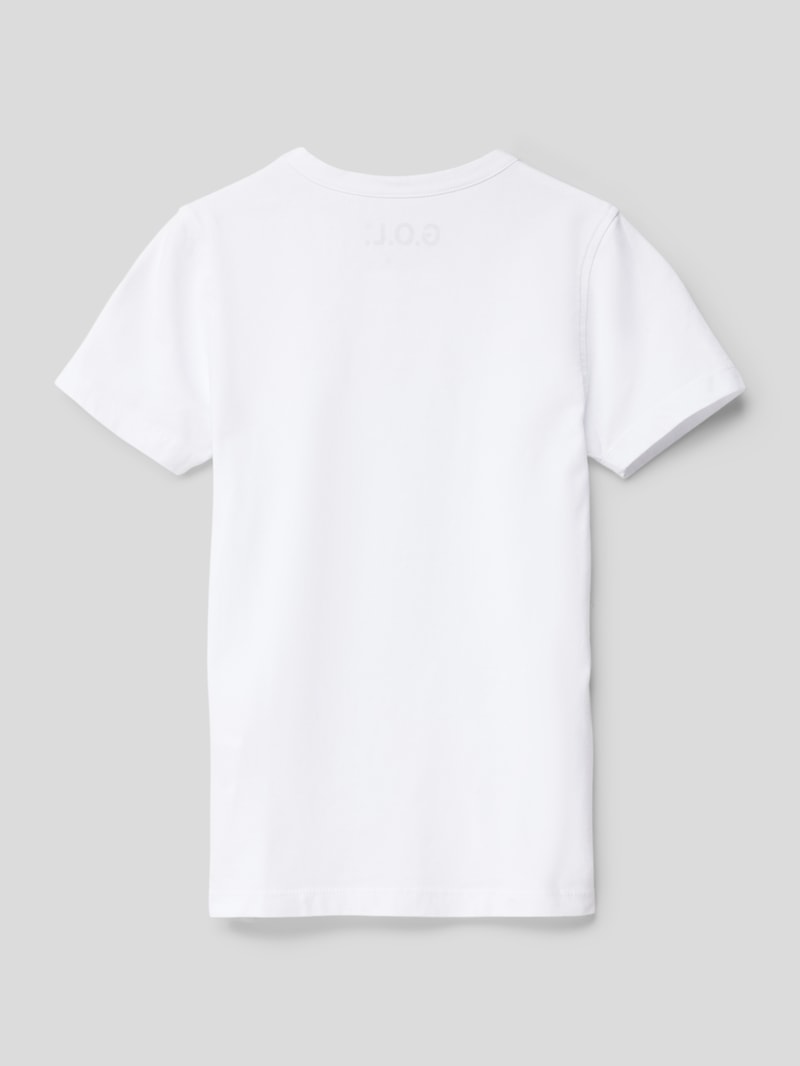 T-Shirt aus Baumwoll-Mix in weiß