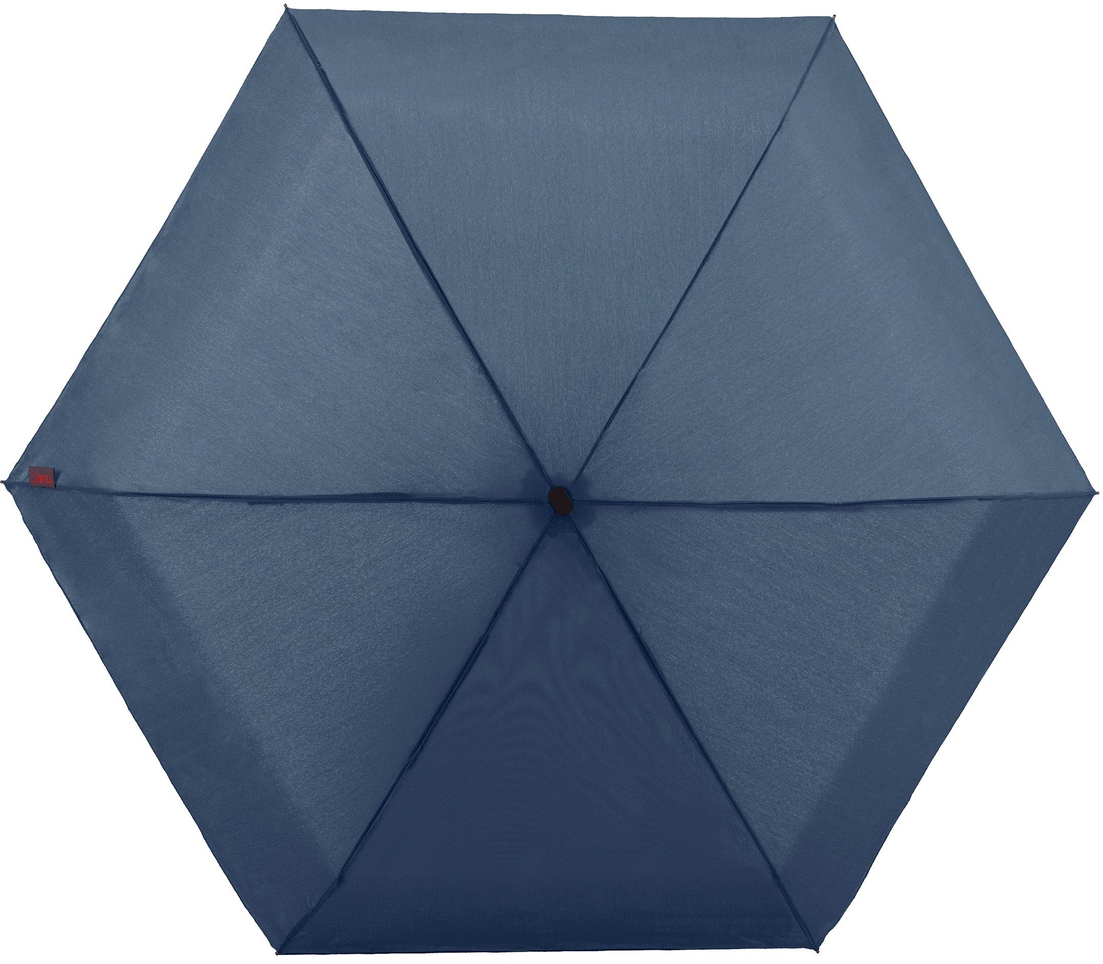 EuroSCHIRM® Taschenregenschirm Dainty, marineblau, extra flach und kurz