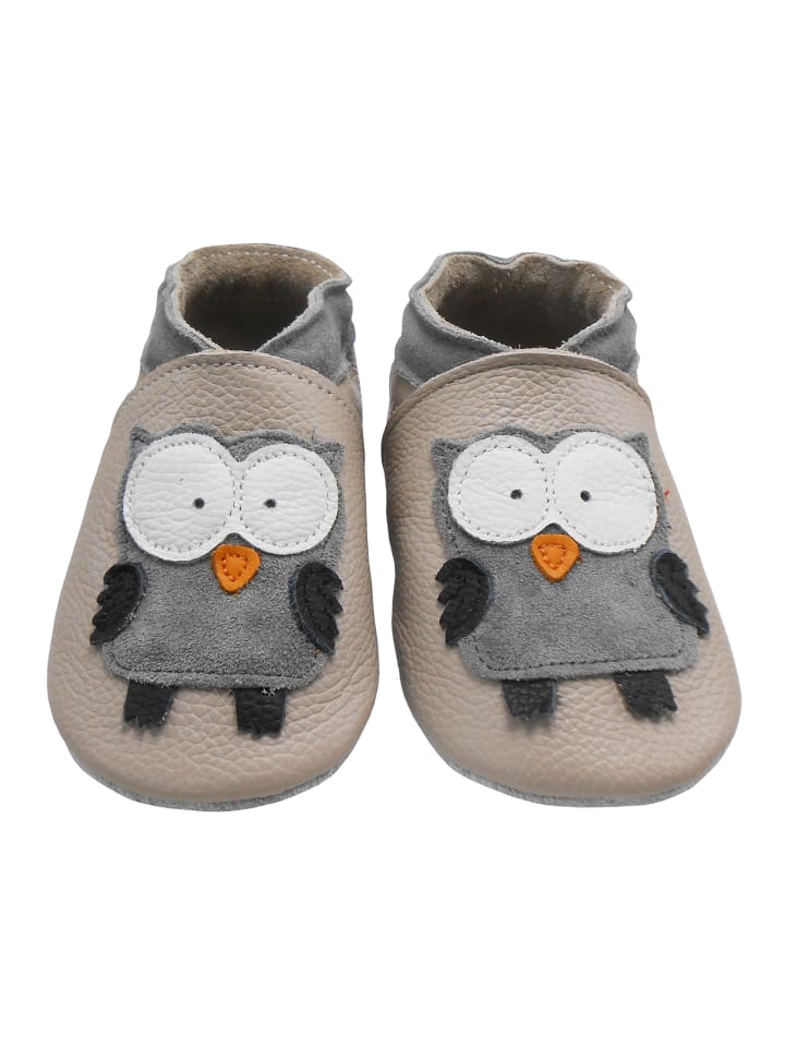 Yalion Leder-Krabbelschuhe 