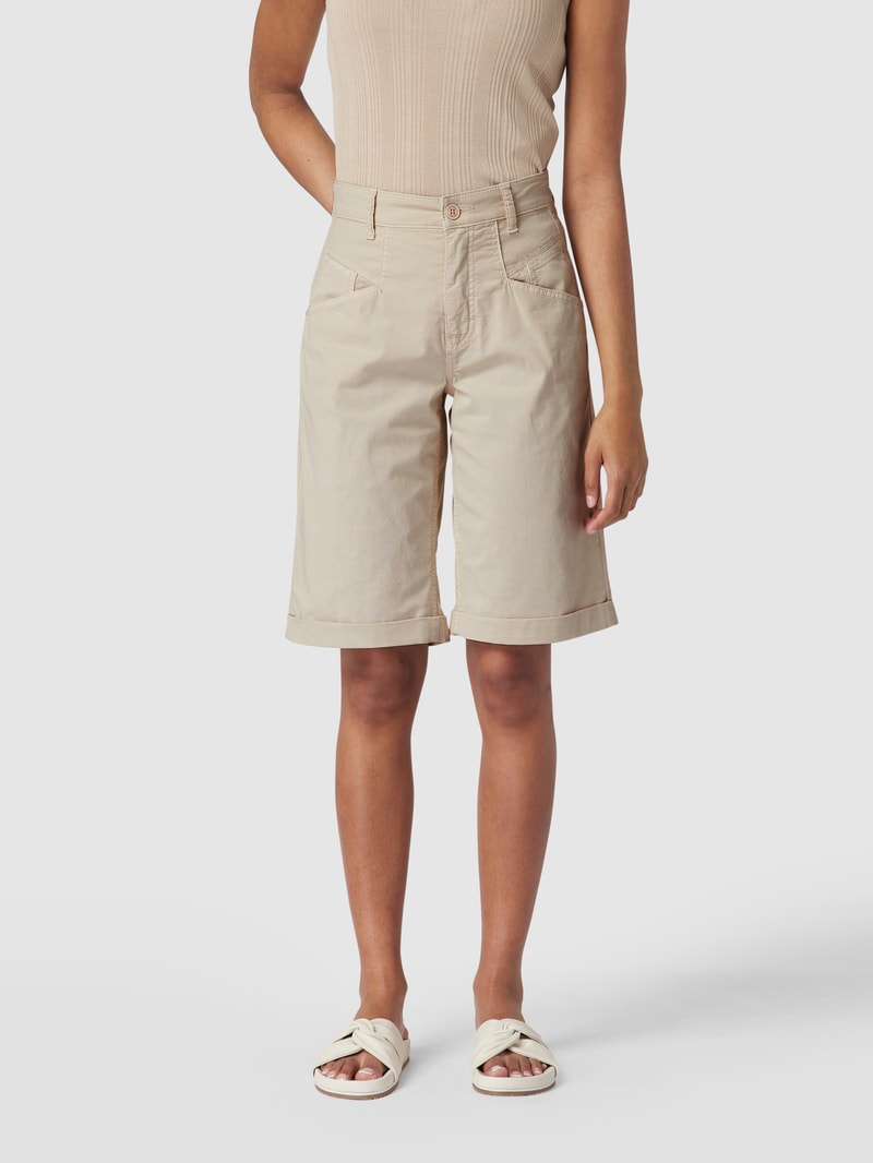 Bermudas mit fixierten Beinumschlägen Modell 'Kacie' in sand