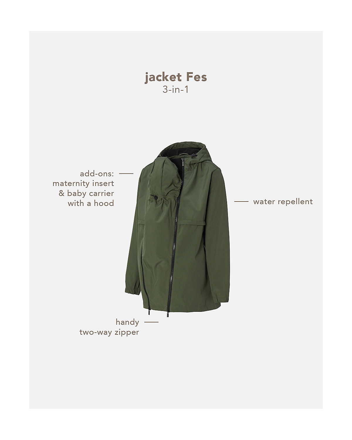Umstandsjacke Winter Fes 3-Way Umstandsjacken