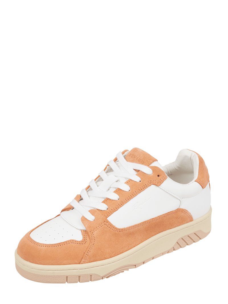 Sneaker mit Label-Details in altrosa