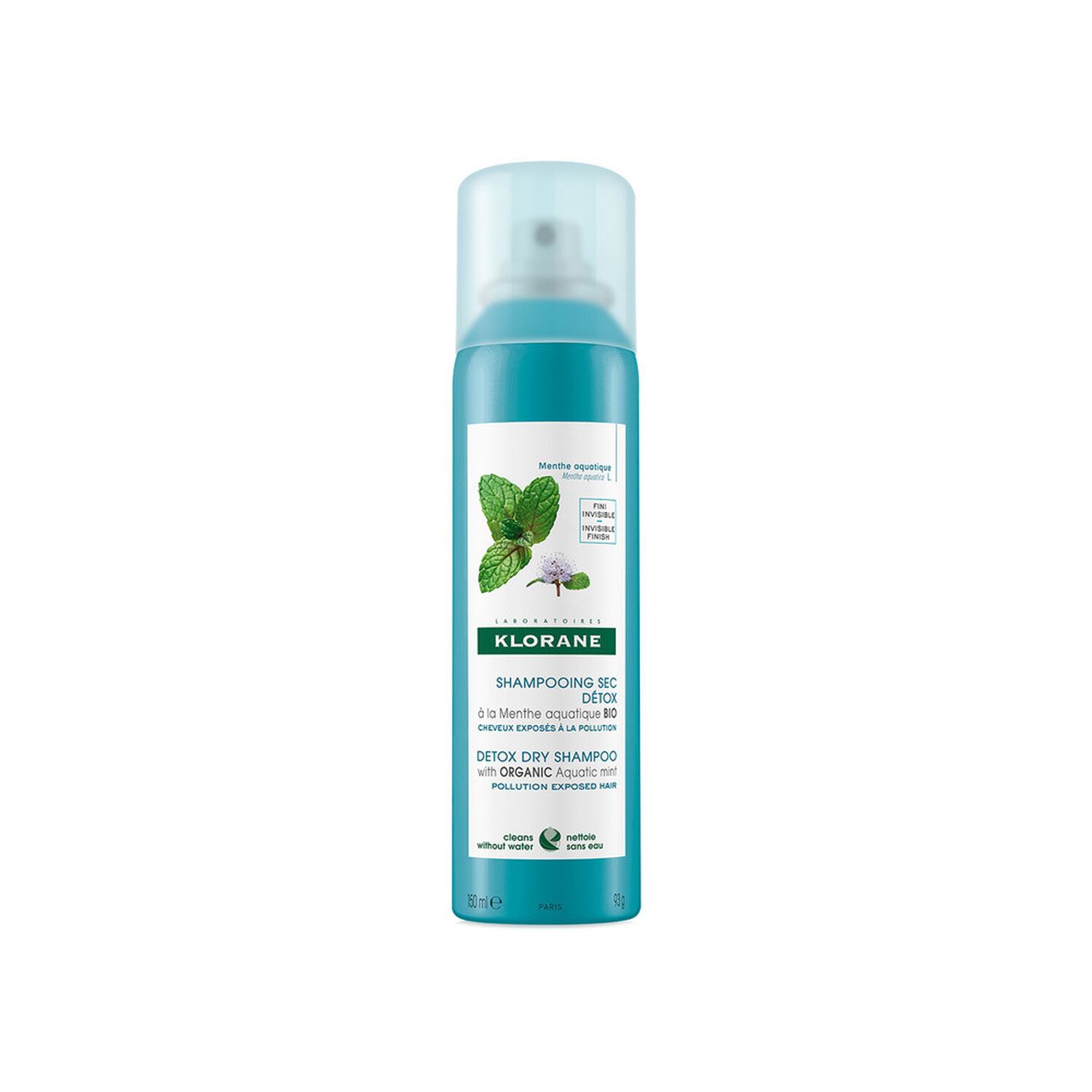 Klorane Shampoing Sec Menthe Aquatique Bio - 150 ml