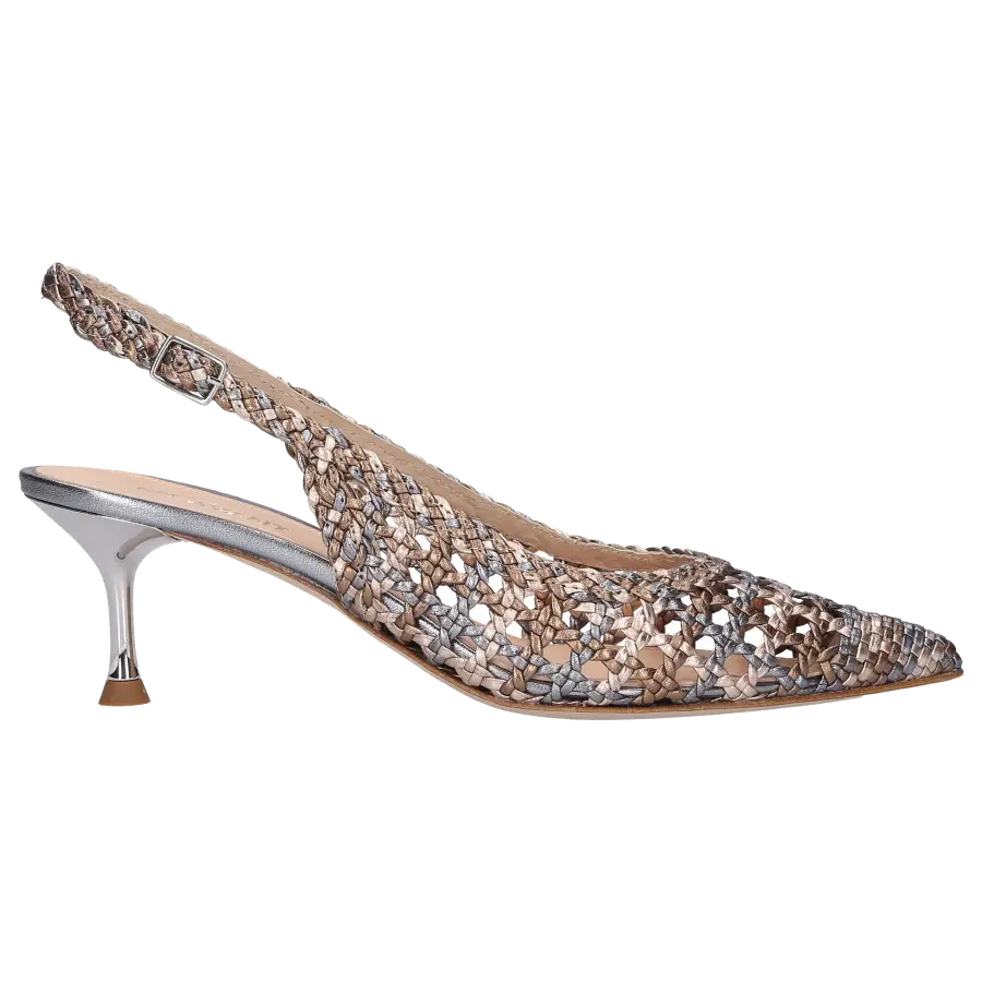 EN AVANT - Sandalen INTRECCIO Kalbsleder bronze silber - bronze