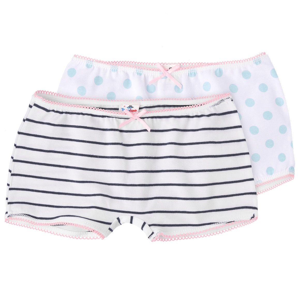 2 Mädchen Pantys im Muster-Mix