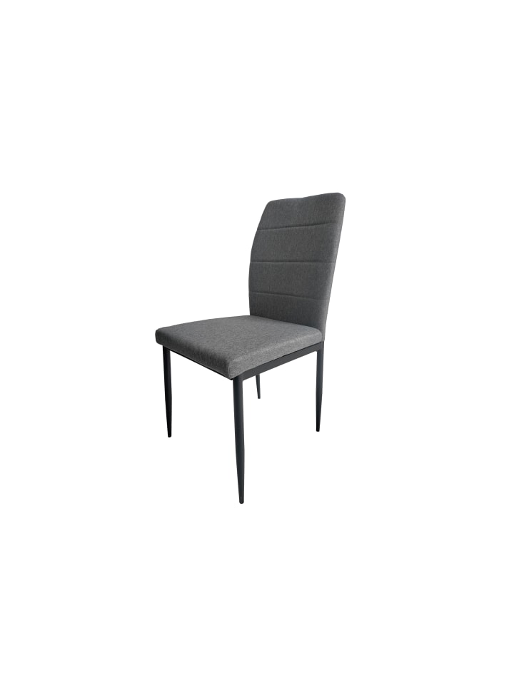 byLiving 2er-Set: Esszimmerstuhl LYRA in Grau/Schwarz - (B) 46 x (H) 90,5 x (T) 58 cm günstig kaufen onesize