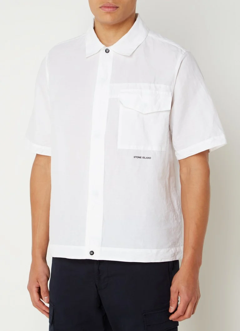 Πουκάμισο κανονικής εφαρμογής Stone Island 11809 με τσέπη στο στήθος