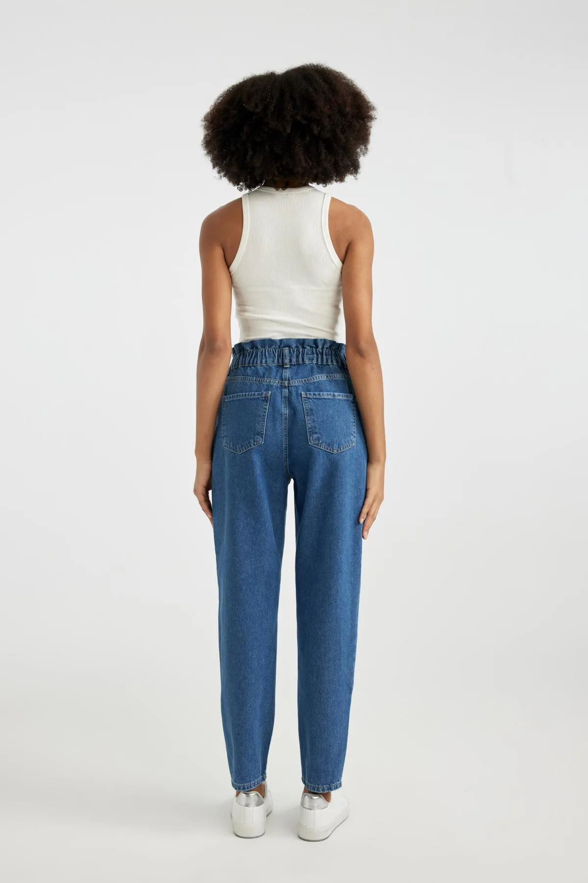 DeFacto  Knöchellange Paperbag-Jeans mit hoher Taille