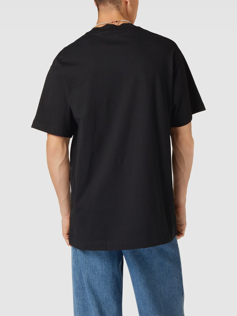 T-Shirt mit Label-Print Modell 'ARCHIVAL' in schwarz