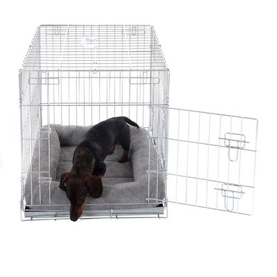 Sparpaket: Transportkäfig Double Door + Kuschelkissen für Hundeboxen