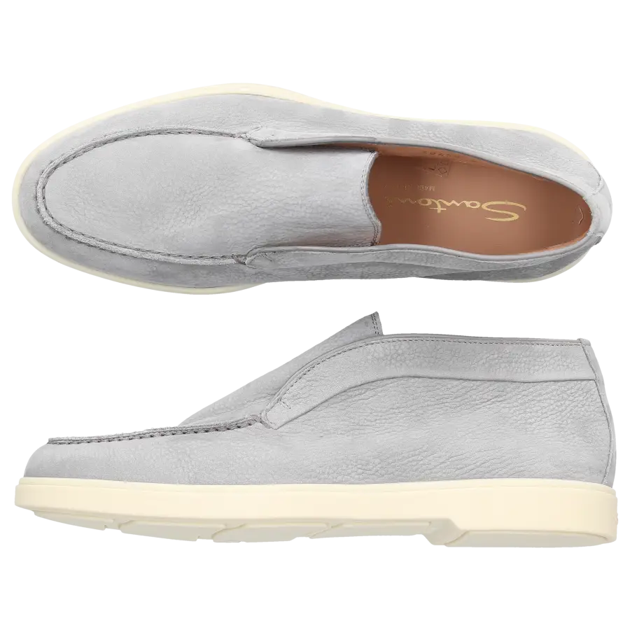 Santoni - Stiefeletten DESERT BOOT Nubukleder - grau