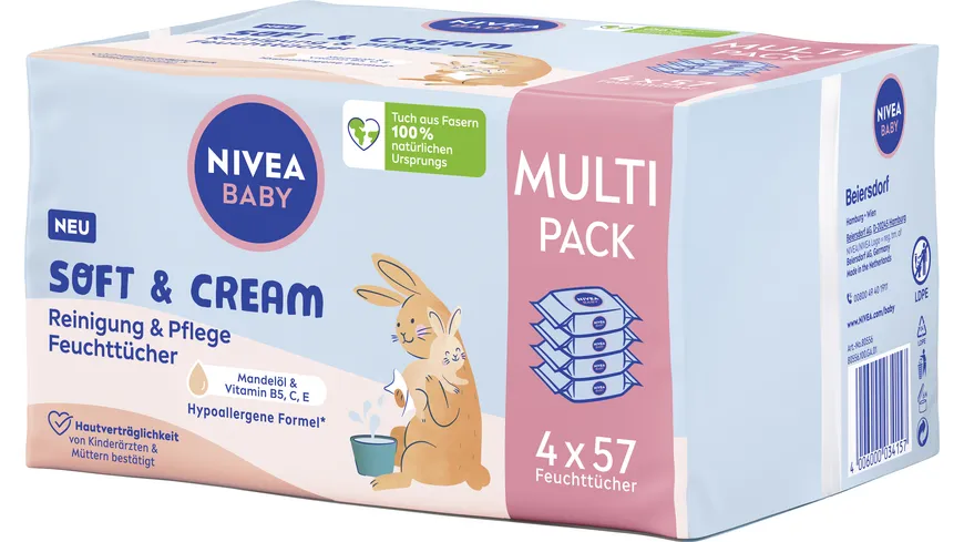Nivea Baby Feuchttücher Multi Pack