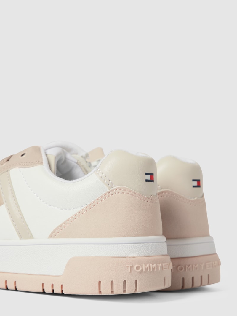 Sneaker mit Label-Detail Modell 'PAULENE' in rosa