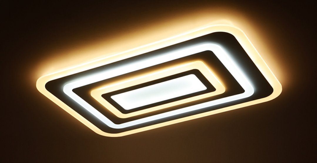 Woward LED Deckenleuchte ultradünn Deckenlampe dimmbar Smart WIFI Alexa/Google/Fernbedienung, LED fest integriert, dimmbar, App Steuerbar, Sprachsteuerung, Dimmbar