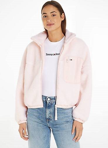 TOMMY-JEANS Damen Jacke CASUAL SHERPA JACKET