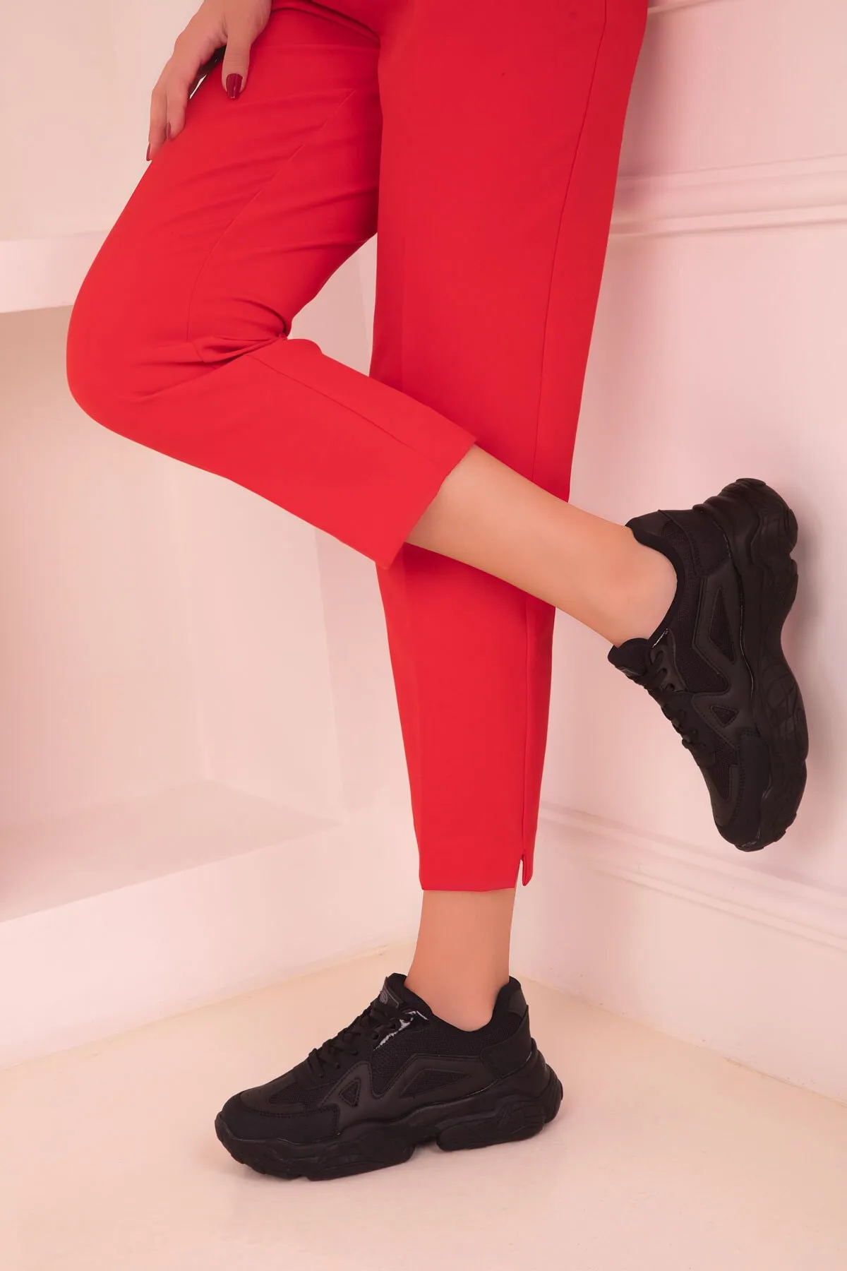 SOHO  Schwarz-Schwarze Damen Sneakers 18148