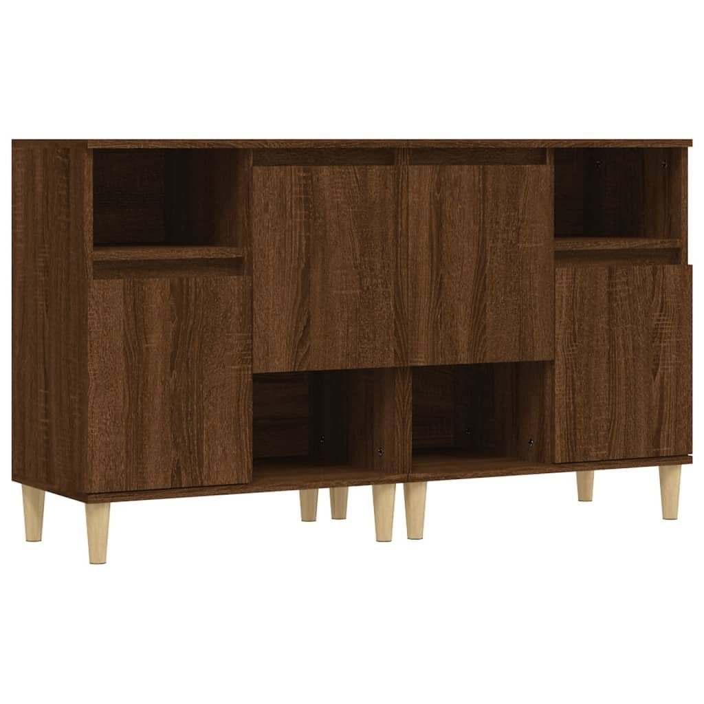 vidaXL Anrichte Sideboards 2 Stk Braun Eichen-Optik 60x35x70 cm Holzwerkstoff
