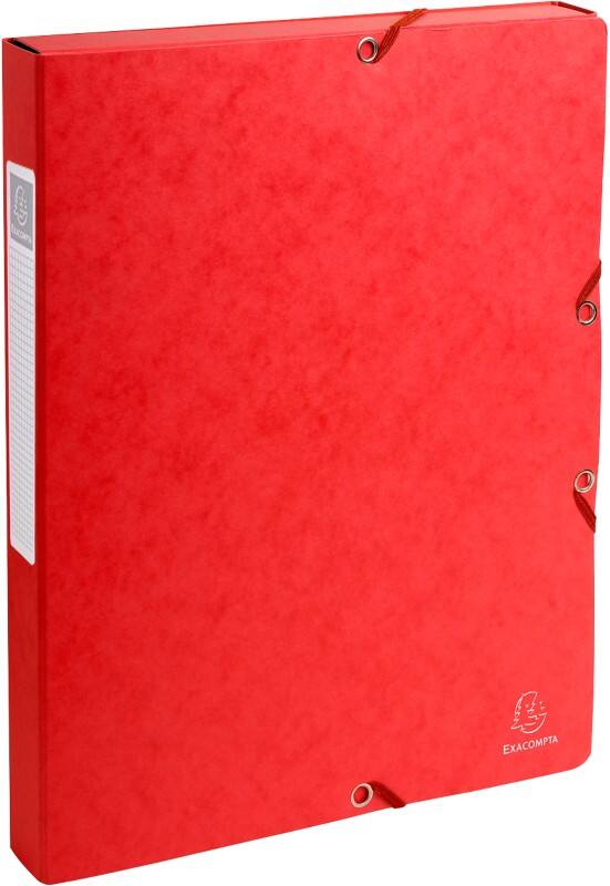 Exacompta Archivboxen 50305E DIN A4 Rot Manila Karton 25 x 33 cm 8 Stück