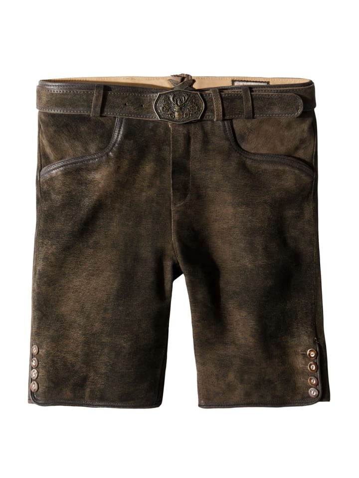 Stockerpoint Lederhose Fred in dunkelbraun günstig kaufen