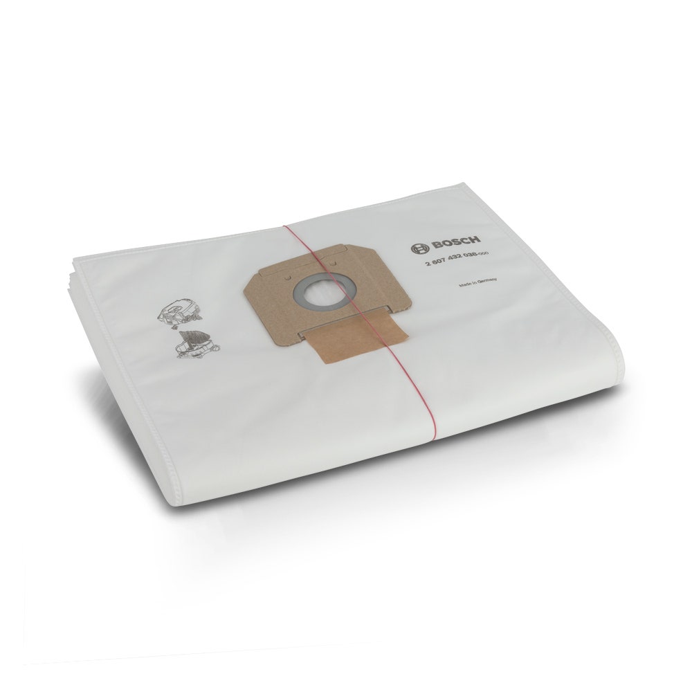 Conjunto de 5 sacos de filtro de lã para aspirador de pó BOSCH 2607432038