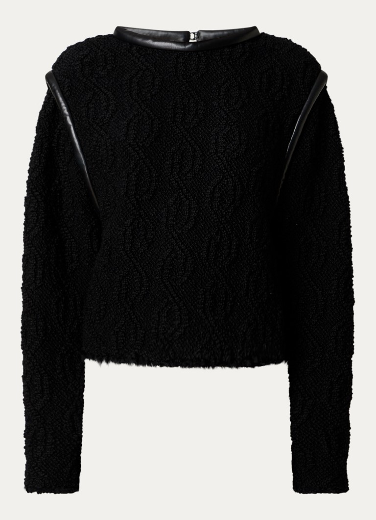 Maglione Isabel Marant Ladiva a maglia grossa in misto lana con dettagli in agnello