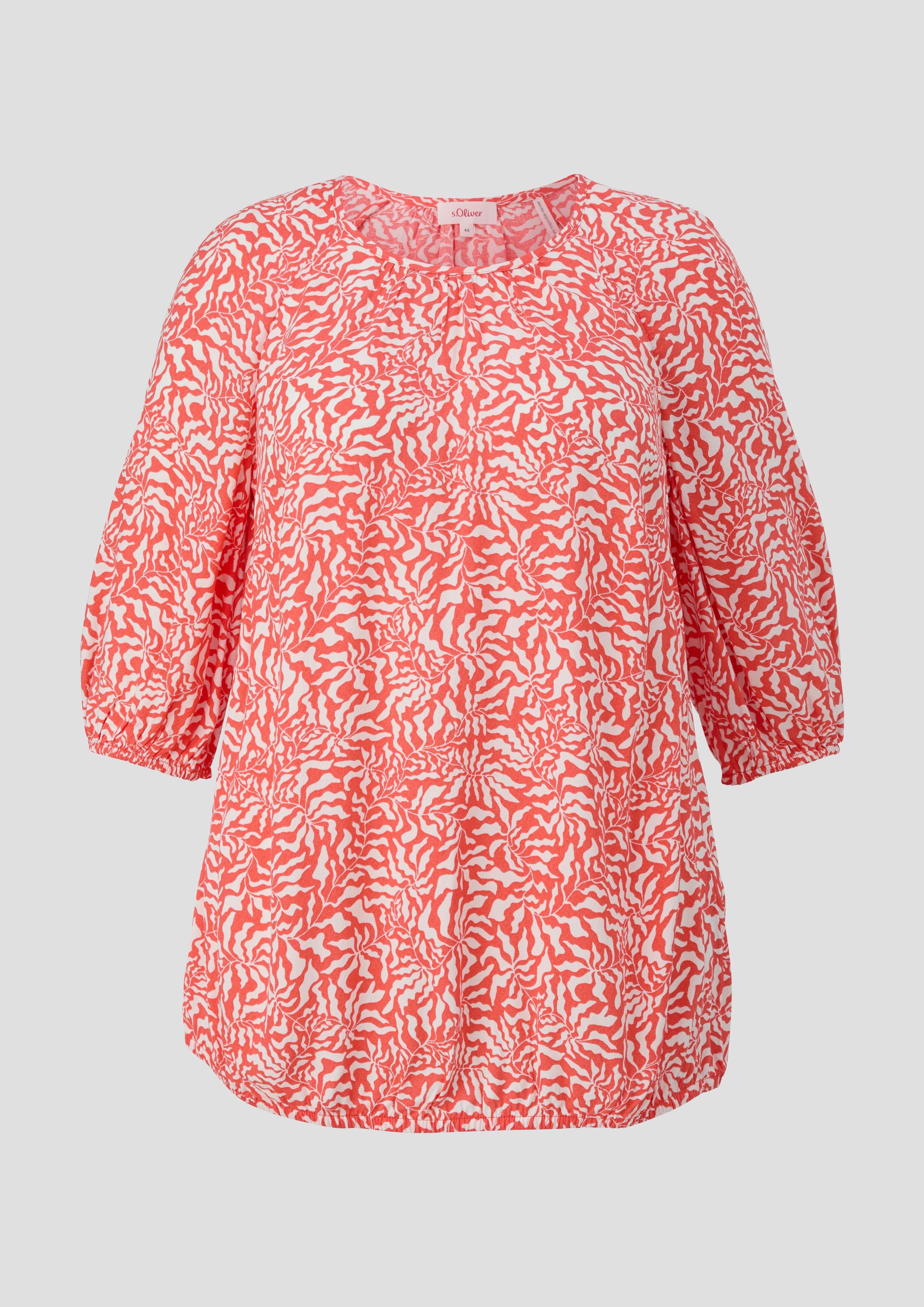 Viskosebluse in O-Shape  2151568-25B1