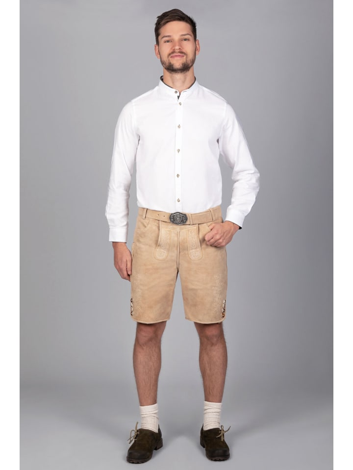 Edelnice Kurze Wildbock Lederhose Balthasar in natur günstig kaufen